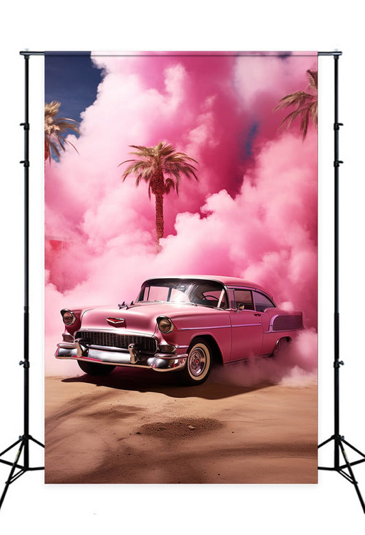 Fantasy Doll Desert Pink Car Backdrop M7-95