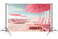Pink Beach Umbrella Fashion Doll Backdrop M7-97