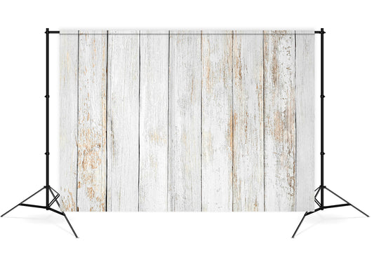 Vintage White Wood Photo Booth Backdrop