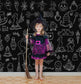 Halloween Doodle Hand Drawn Blackboard Backdrop M8-16