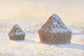Winter Wheatstacks Snow Photography Backdrop