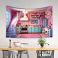 Pink Doll Kitchen Backdrop for Photography M8-36