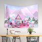 Pink Cartoon Candy House Mountain Backdrop M8-43