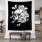 Gothic Floral Skull Tapestry Halloween Home Decor  BUY 2 GET 1 FREE