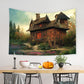 Forest Wooden Cabin Tapestry Wall Hanging Art BUY 2 GET 1 FREE