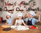 Christmas Kitchen Studio Photography Backdrop M8-62