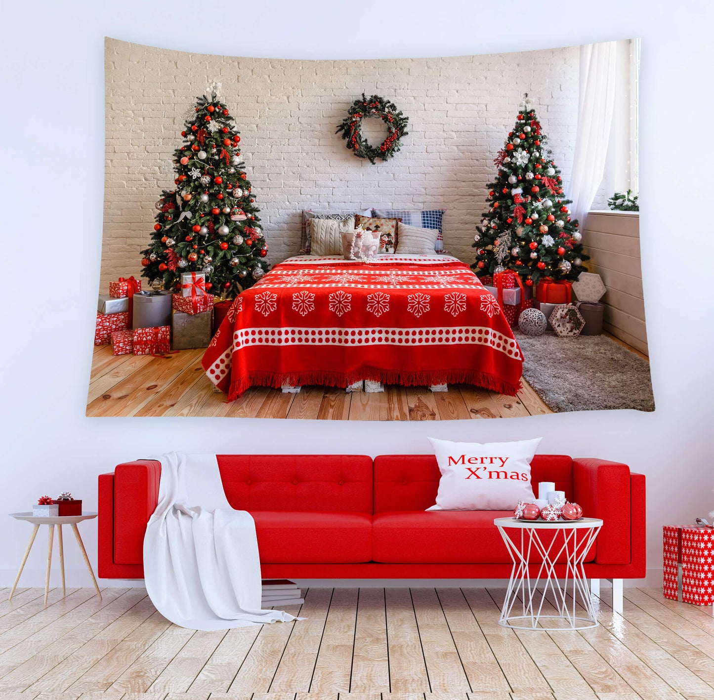 Christmas Room Tapestry Festival Home Decor BUY 2 GET 1 FREE