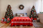 Christmas Decorated Room Interior Backdrop