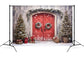Christmas Decoration Red Door Backdrop M8-65