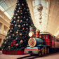Big Christmas Tree Little Train Backdrop M8-68