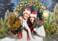 Sparkle Christmas Tree Arch Photography Backdrop M8-75