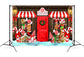Christmas Candy Shop Snow Photography Backdrop M8-78