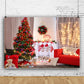 Christmas Tree Fireplace Photo Studio Backdrop M9-05