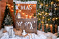 Christmas Shop Winter Snow Photography Backdrop M9-06