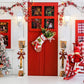Christmas Decorated Door Backdrop for Photography M9-07