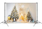 Decorated Christmas Tree Tent House Backdrop M9-14