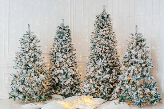 Glowing Christmas Tree Photo Booth Backdrop