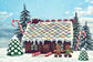 Christmas Gingerbread House Photography Backdrop