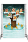 Gingerbread House Gingerbread Men Xmas Backdrop M9-36