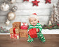 Christmas Ball White Wood Photography Backdrop M9-41