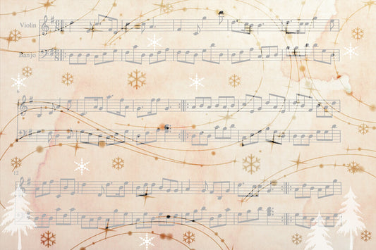 Christmas Song Winter Carol Music Backdrop