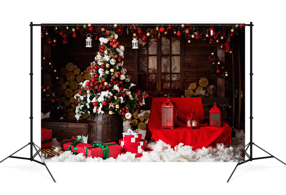 Boxes Backdrops Decorated Christmas Room Gift Boxes Backdrop M9-69