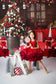 Decorated Christmas Room Gift Boxes Backdrop M9-69