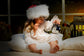 Christmas Window Snowflake Reindeer Backdrop M9-72