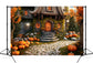Fall Pumpkin House Backdrop for Photography M9-83