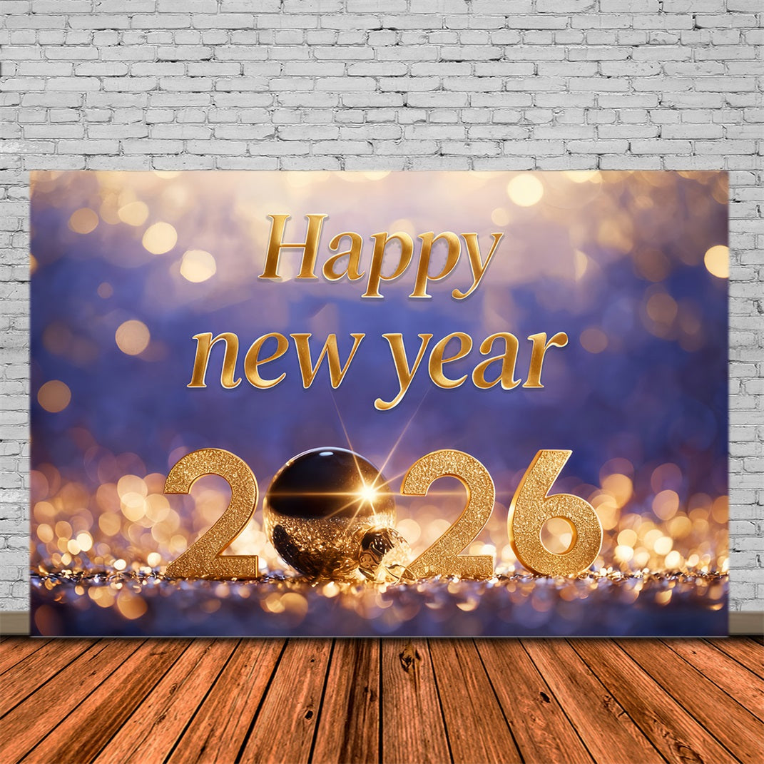 New Year's Backdrops Golden Glow Celebration Numbers New Years Eve Backdrop MRR10-14
