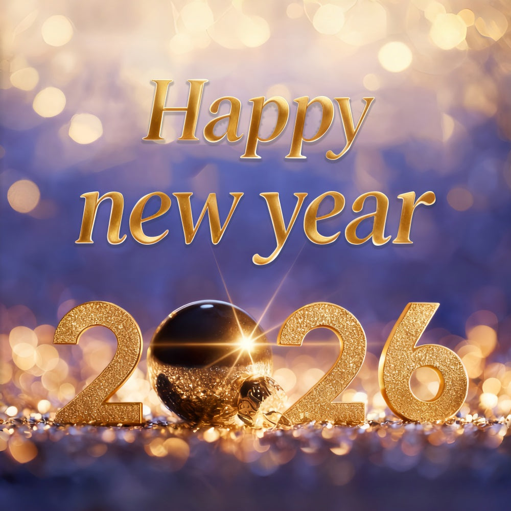 New Year's Backdrops Golden Glow Celebration Numbers New Years Eve Backdrop MRR10-14