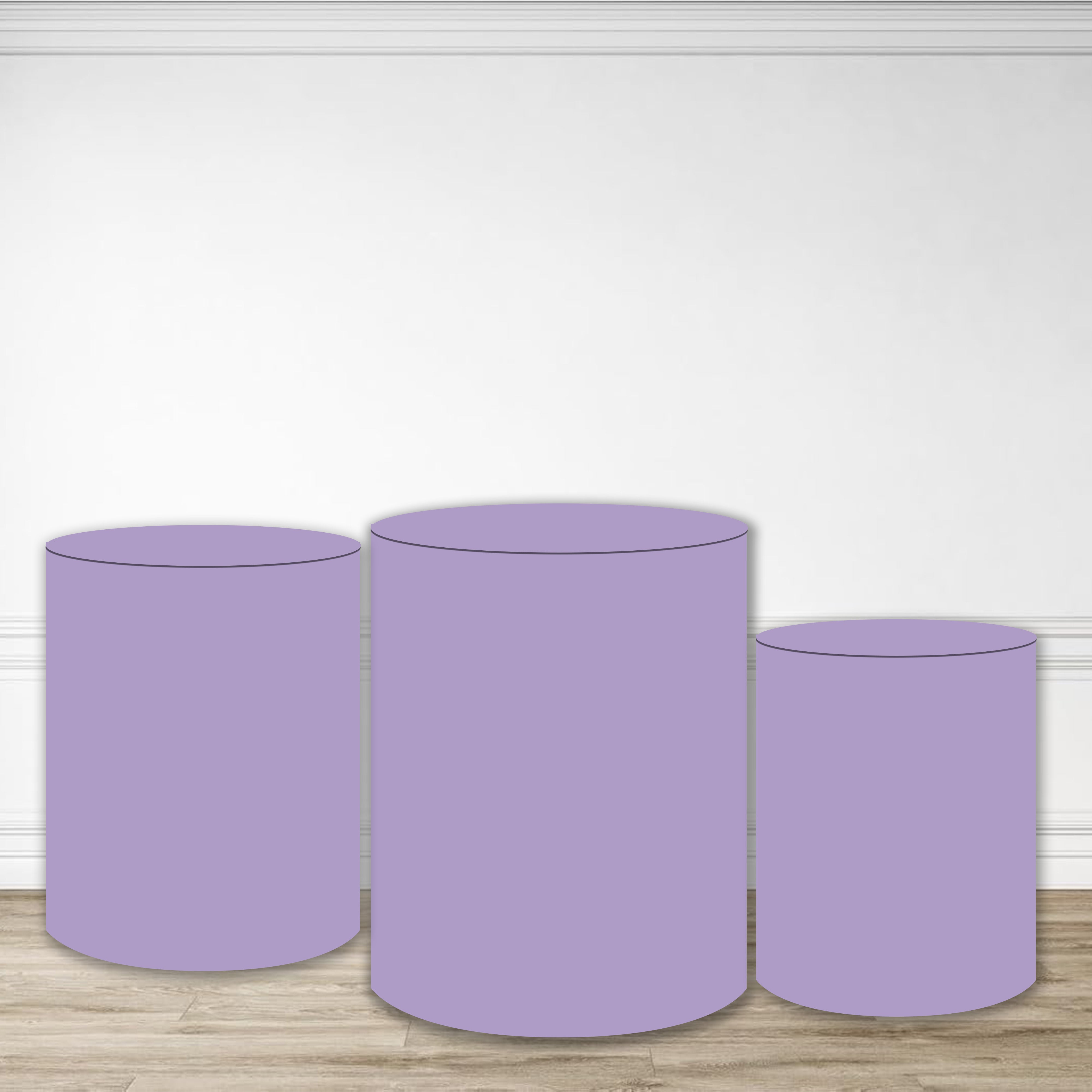 Pedestal Covers Solid Lavender Party Base Solid Color Backdrop MRR10-252