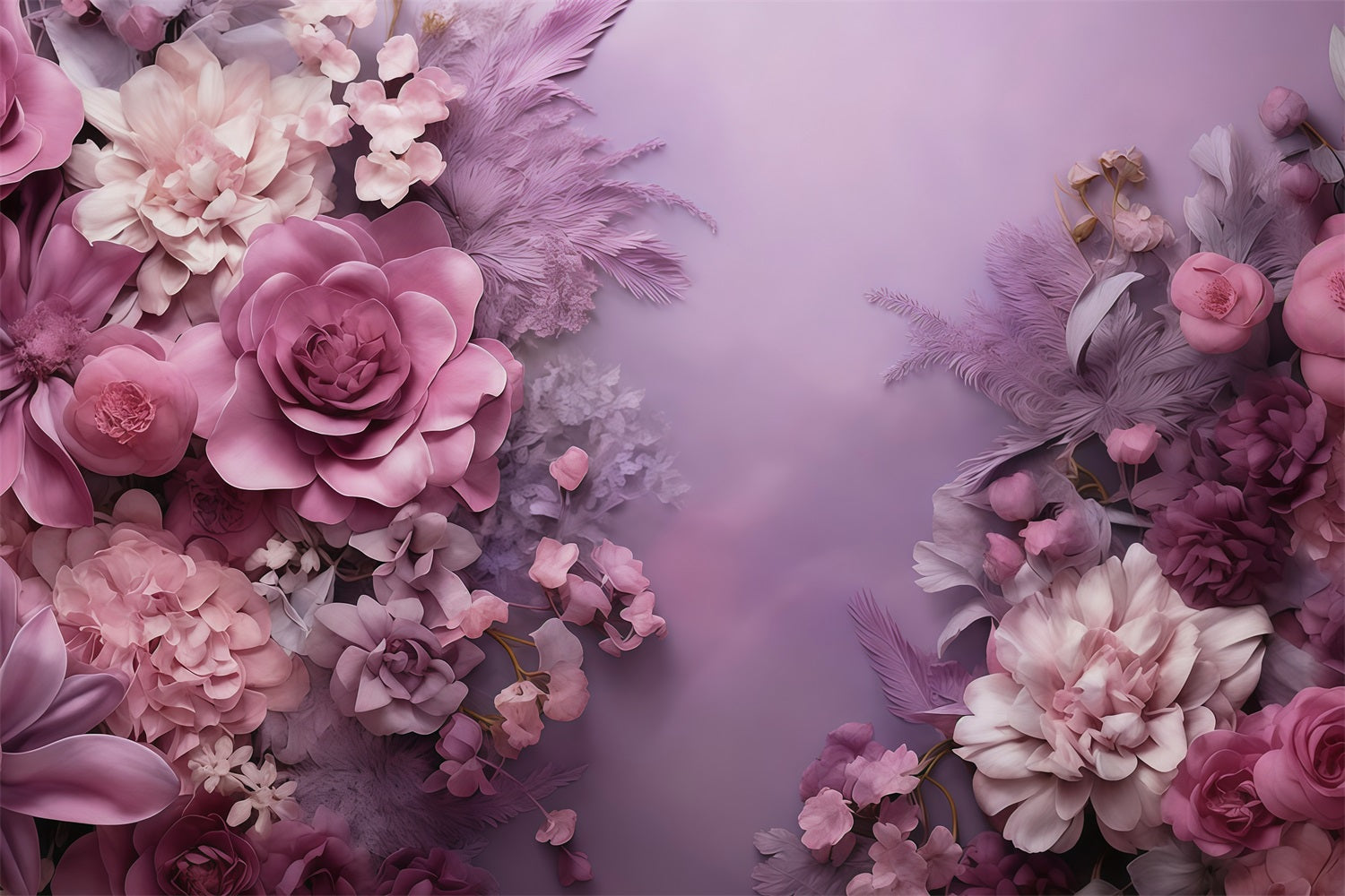 Artistic Backdrops Purple Blossom Bouquet Fine Art Backdrops MRR10-62