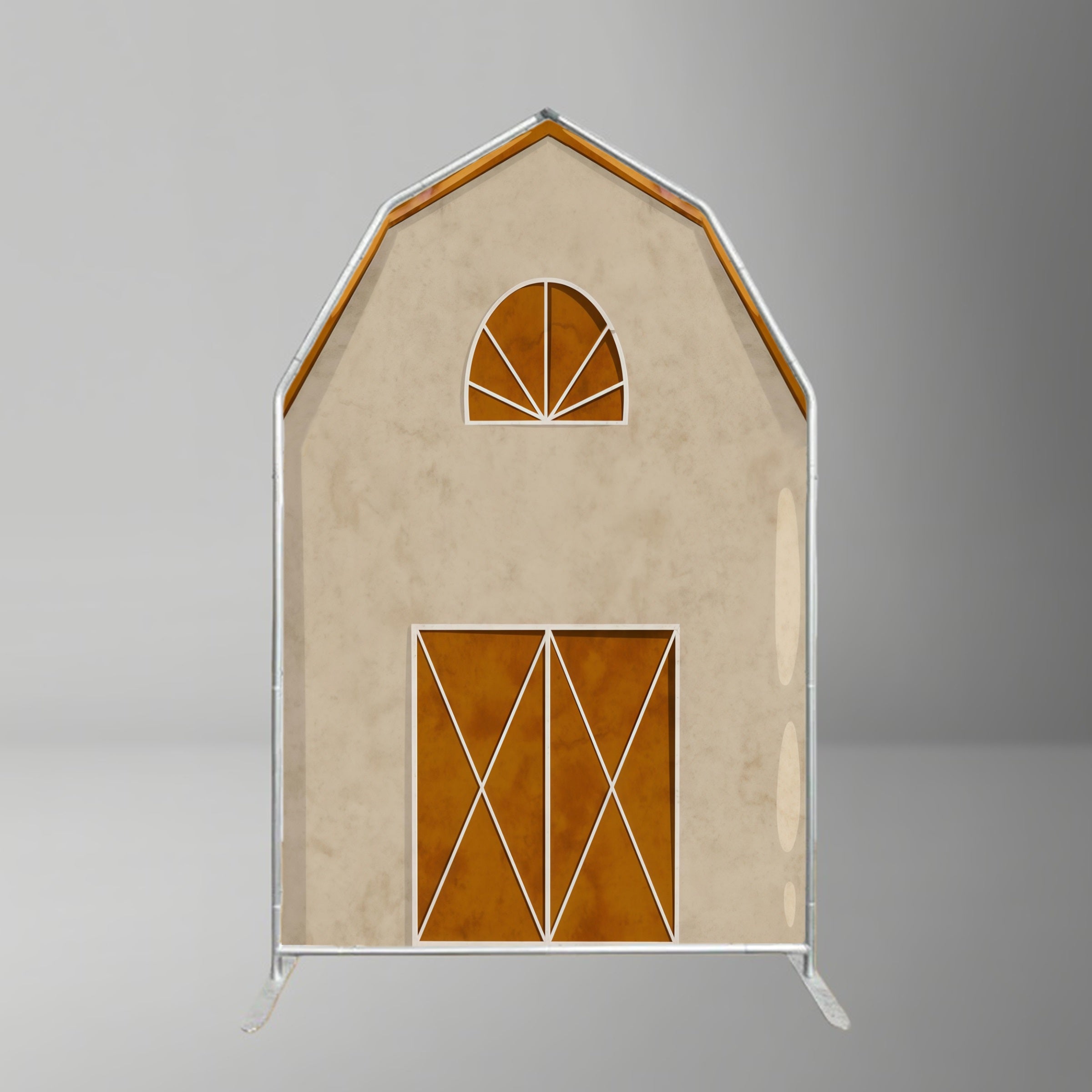 Barn Arch Backdrop Beige Farm House Arched Backdrop MRR10-67