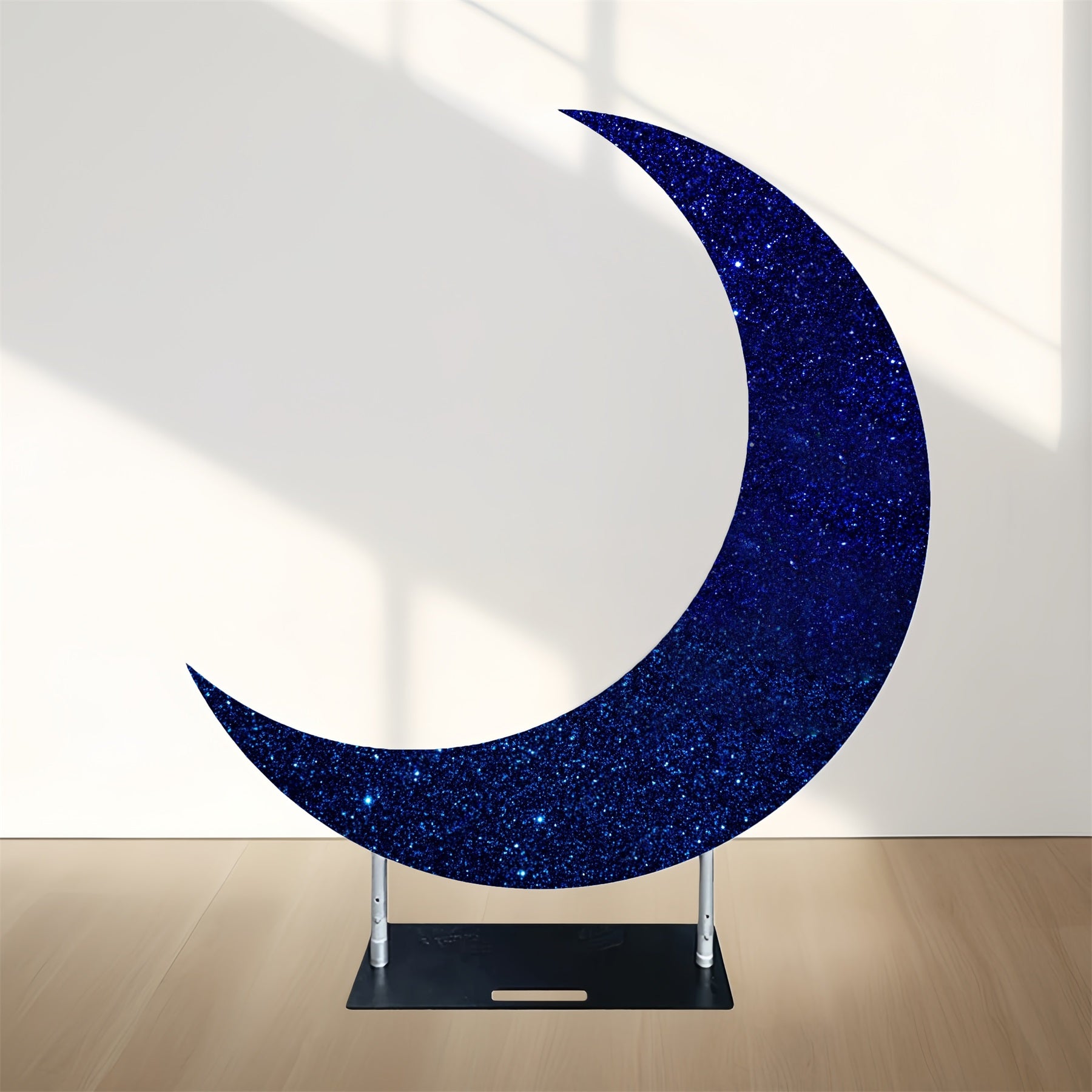 Moon Arch Backdrop Blue Glitter Starry Custom Party Backdrop MRR10-76