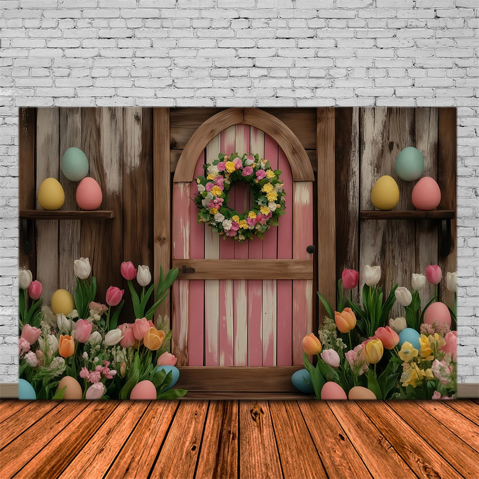 Easter Egg Backdrop Enchanted Meadow Egg Path Easter Photography Backdrops MRR11-88