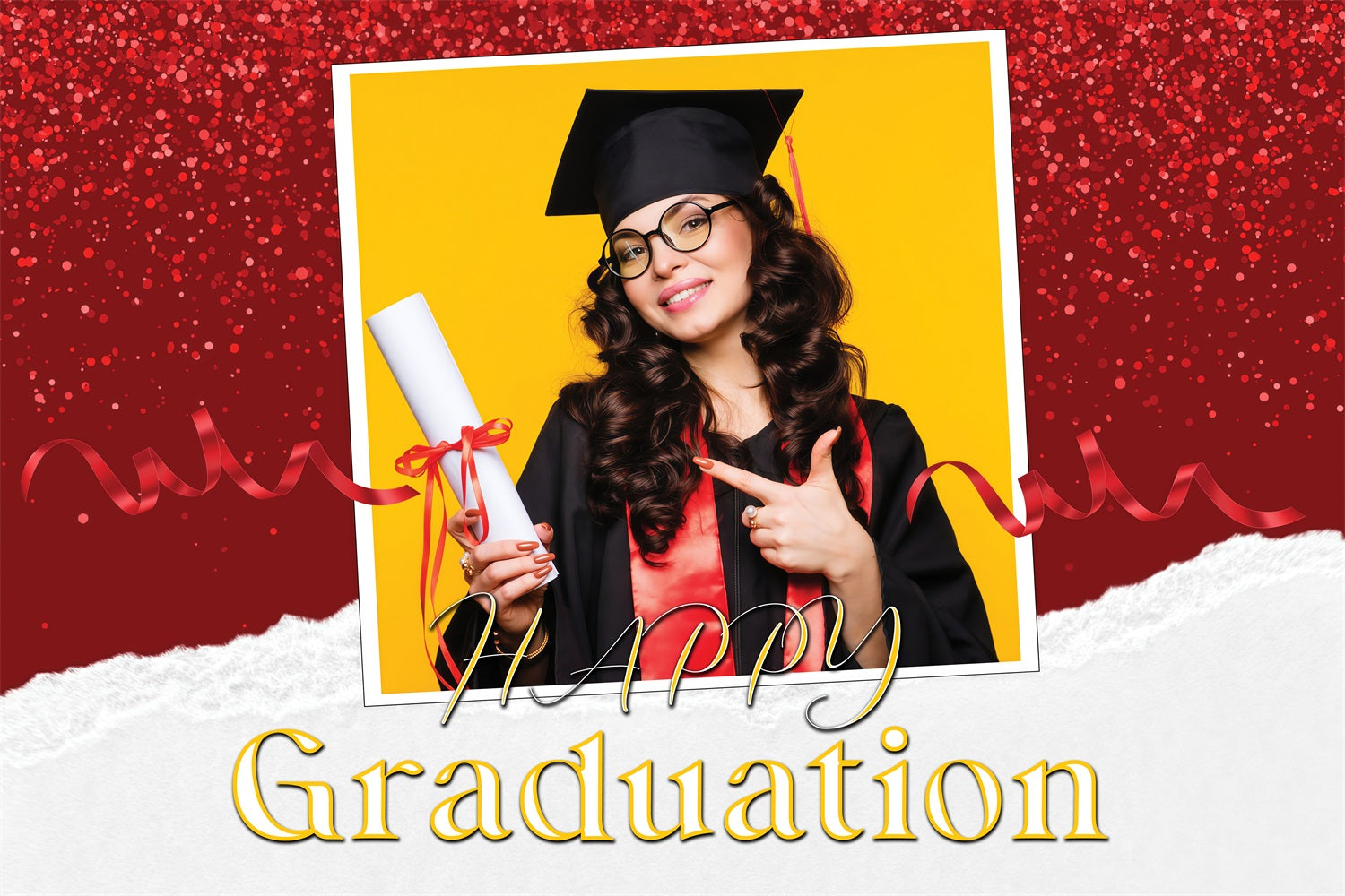 Graduation Backdrop Ideas Sparkle Red Personalized Party Graduation Ba