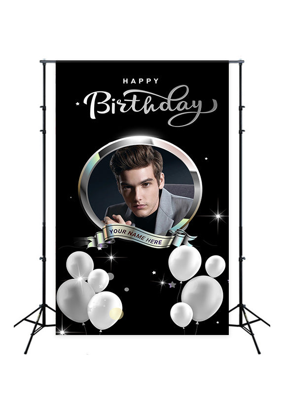 Custom Backdrops For Birthdays Luxury Silver Black Backdrop MRR3-27