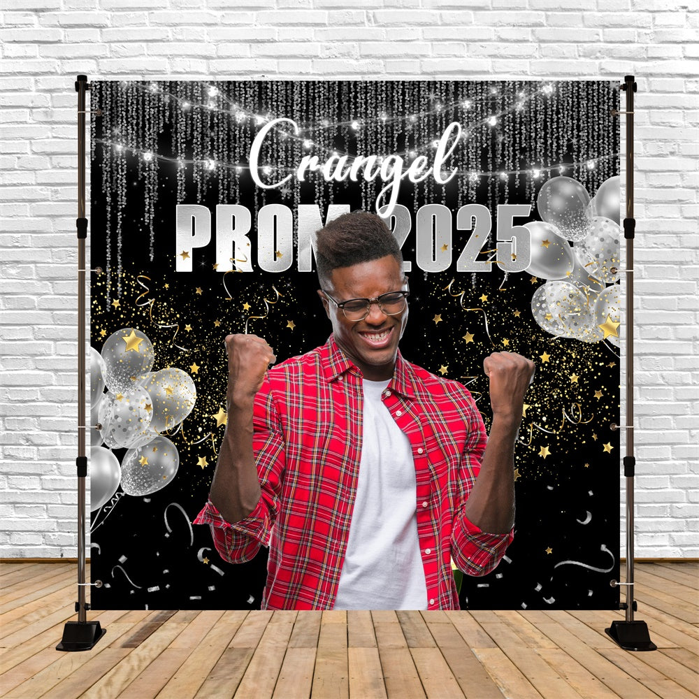 Prom Backdrop Ideas Cool Silver Balloons Custom Graduation Party Backdrop MRR5-32