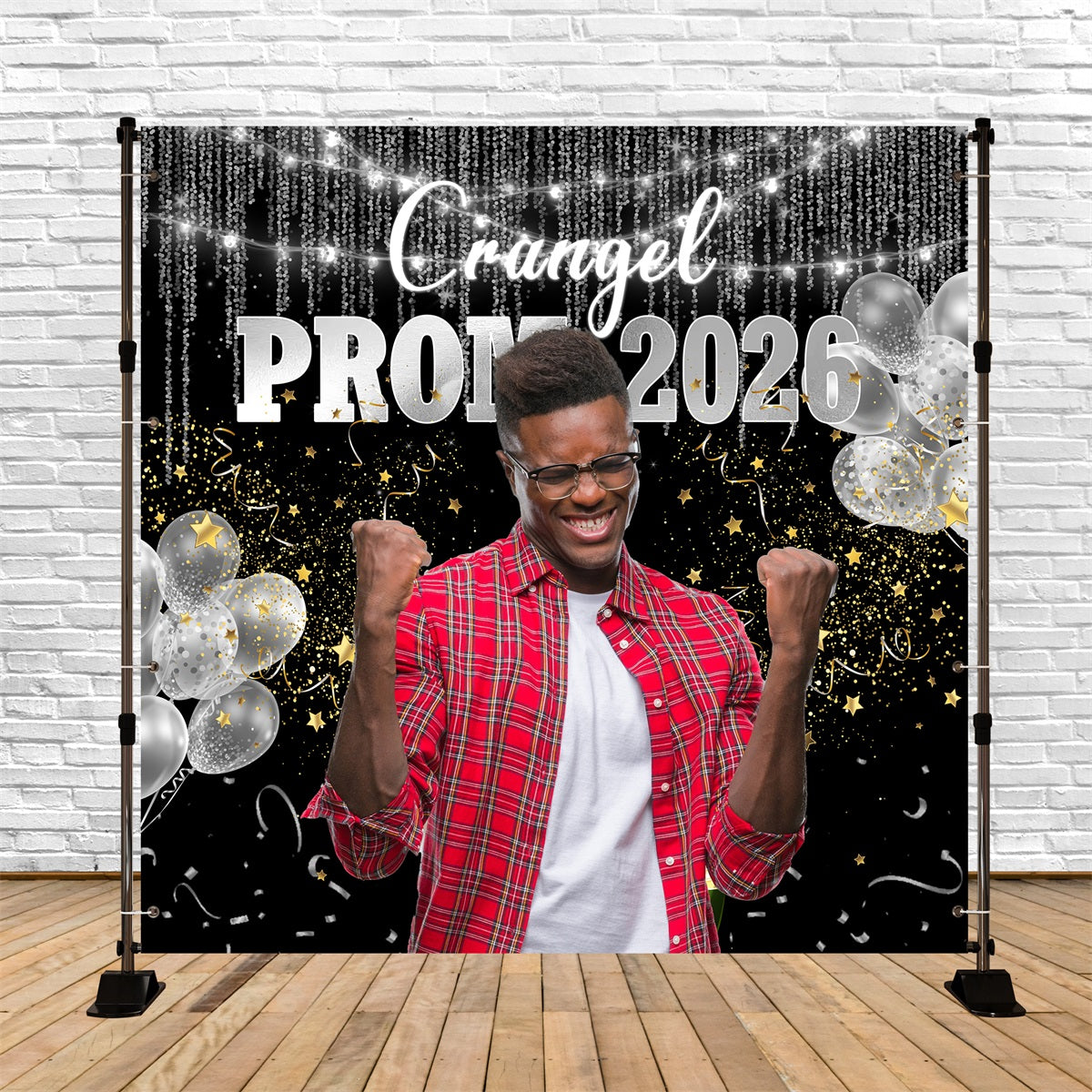 Prom Backdrop Ideas Cool Silver Balloons Custom Graduation Party Backdrop MRR5-32