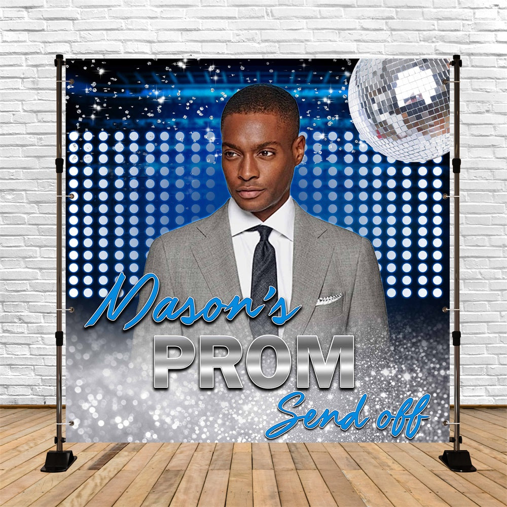 Prom Backdrops Shine Disco Night Personalized Party Graduation Backdrop MRR6-11