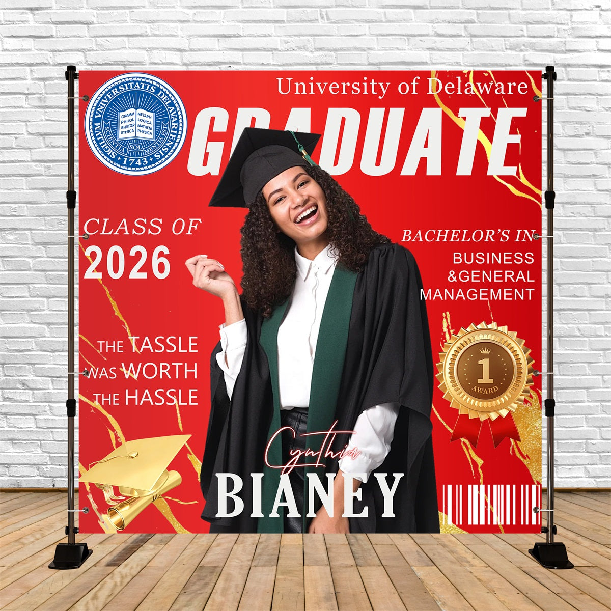Backdrop Graduation Magazine Cover Customized Party Graduation Backdro
