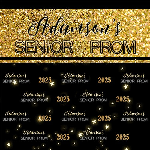 Prom Backdrop Ideas Glitter Banner Elegant Party Graduation Backdrop MRR6-2