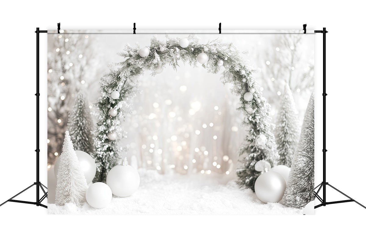 Winter Snow Backdrop Winter Glow Archway Backdrop MRR7-146
