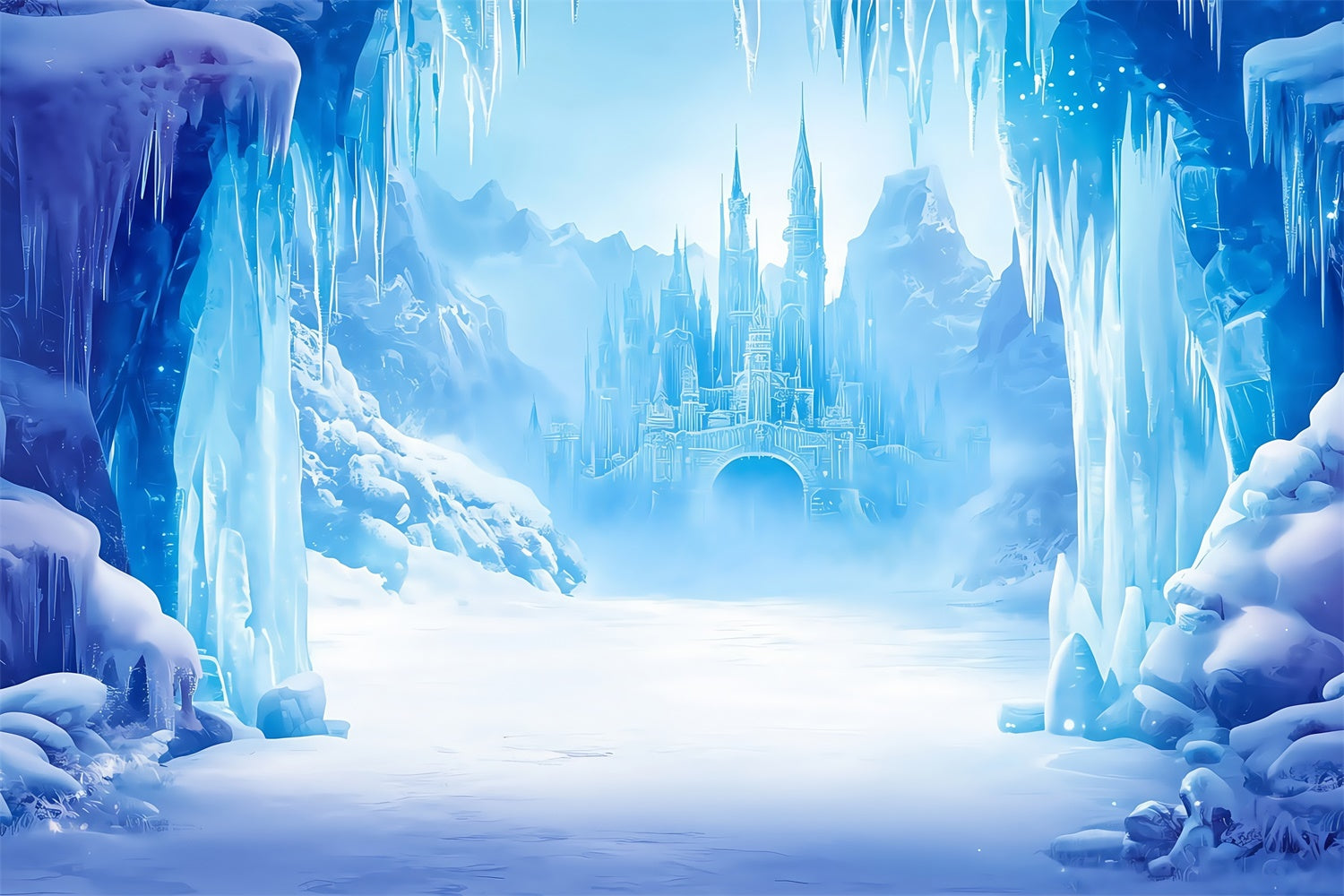 Castle Backdrops Frozen Kingdom Winter Backdrop MRR7-162