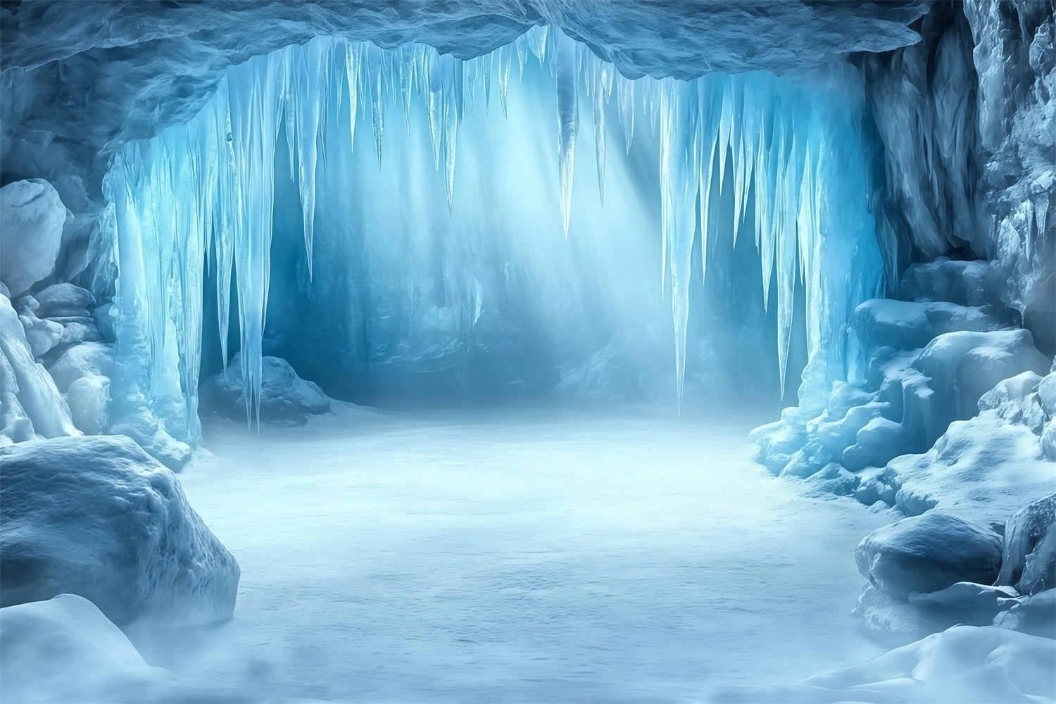 Winter Backdrops Crystal Cavern Silence Backdrop MRR7-171