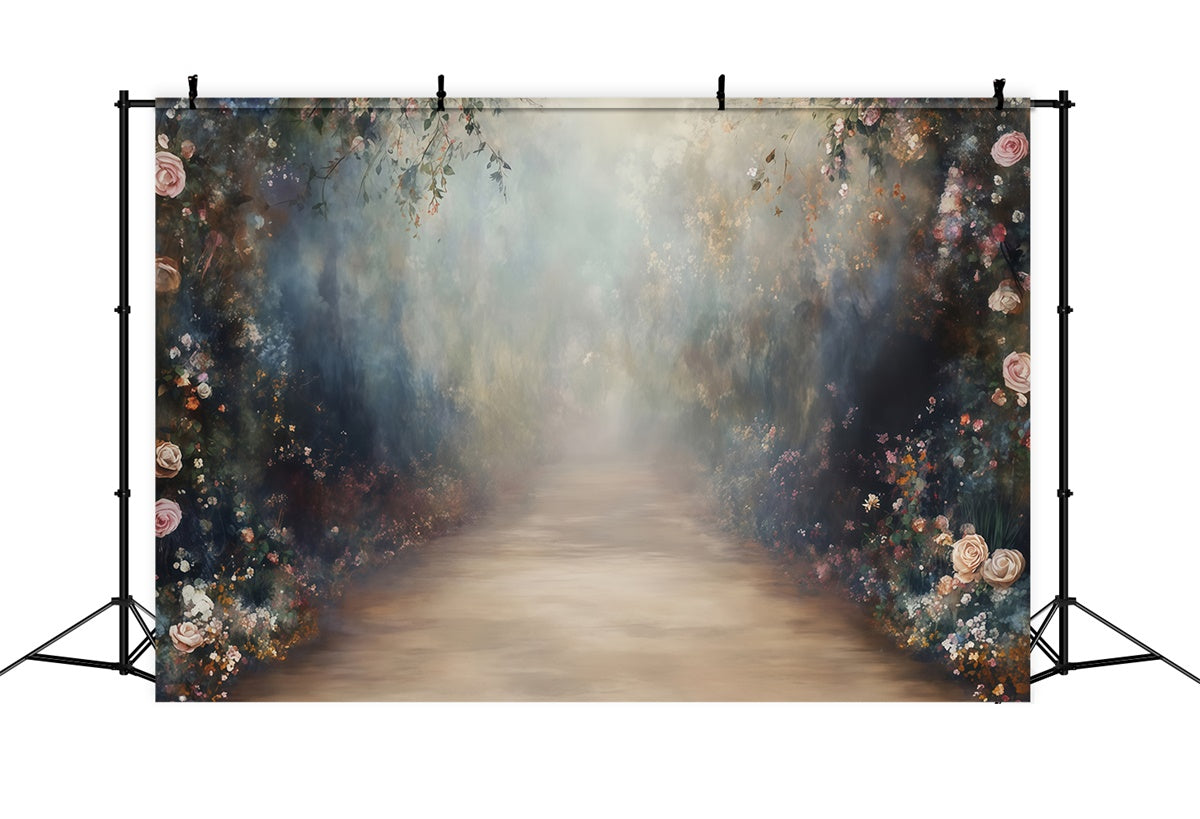 Artistic Backdrop Twilight Floral Path Cloth Backdrops MRR7-182