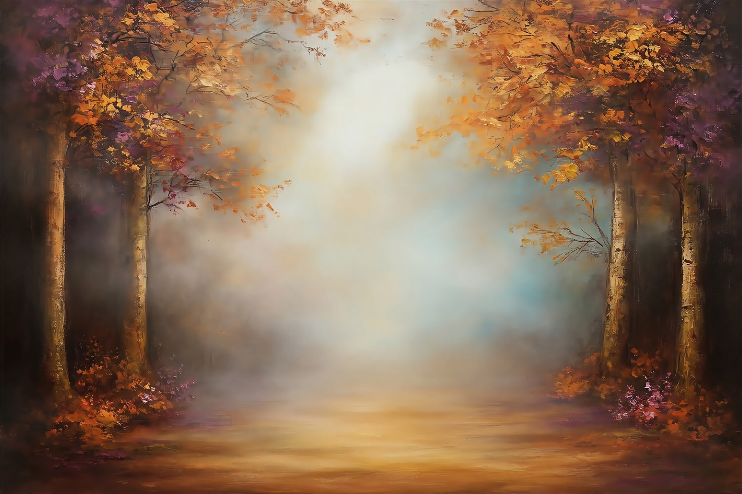 Painting Backdrops Misty Woods Best Photography Backdrops MRR7-195
