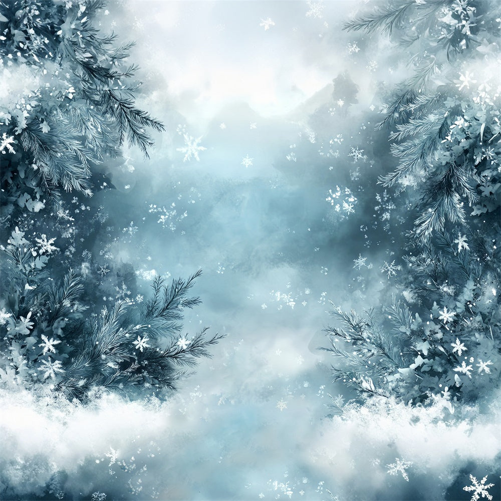 Fine Art Backdrops Winter Frosty Wonderland Cloth Backdrop MRR7-196
