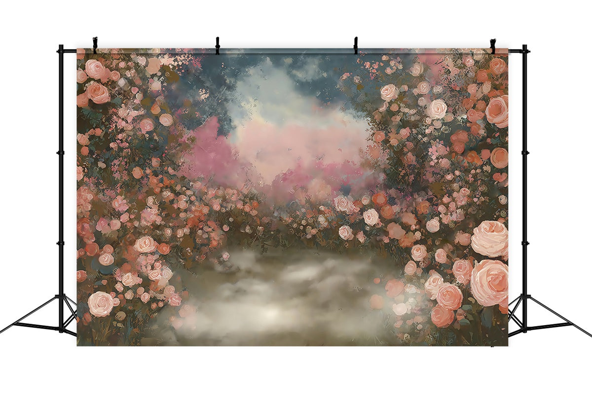 Artistic Backdrops Pastel Rose Whisper Fabric Backdrops MRR7-199